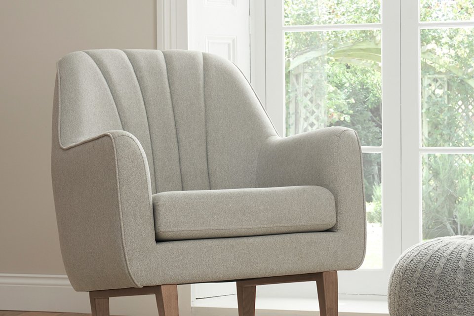 TB Noal rocking chair in pebble grey colour.