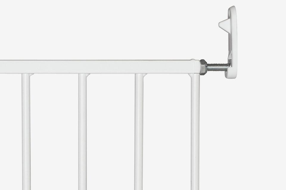A BabyDan no trip safety gate with screw fittings.