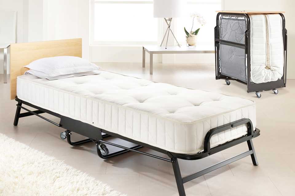 A Jay-Be crown premier folding bed with deep sprung mattress. 