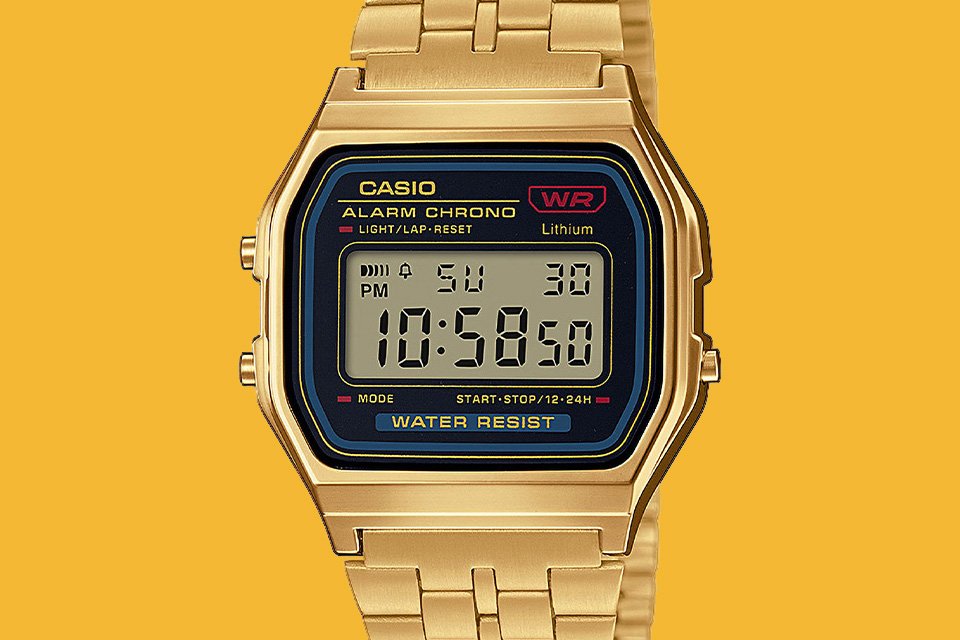 yellow casio watch argos