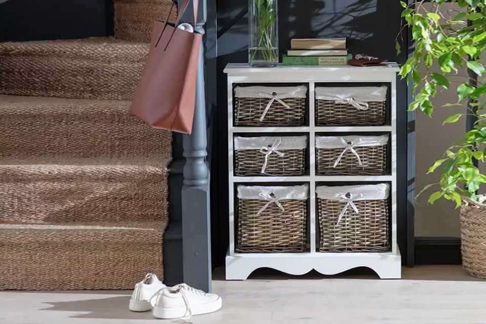 Argos Home new Malvern hallway 6 drawer unit.