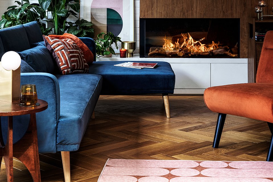 Afterglow trend in living room.