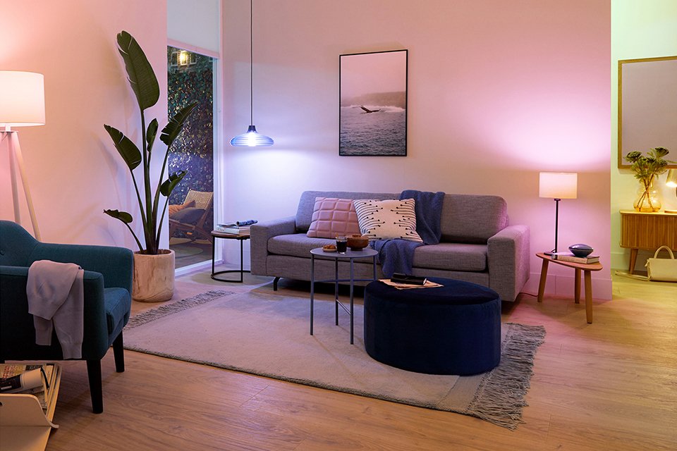 Philips WiZ B22 Colour Smart LED Wi-Fi Bulb.