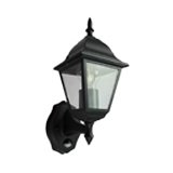 garden wall light in black.