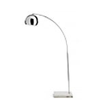 Metallic floor lamps.