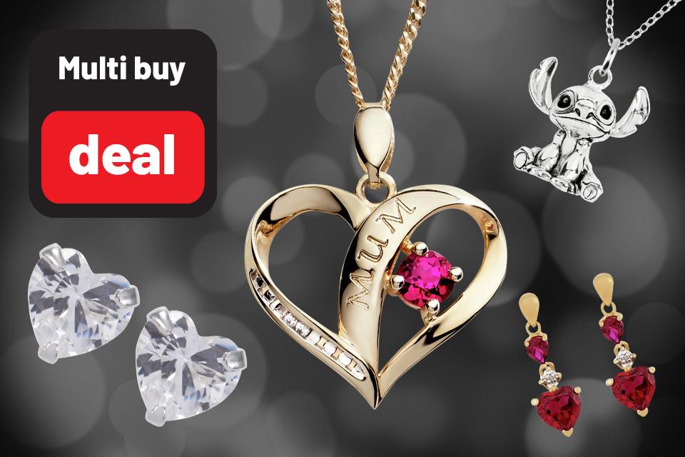 Buy one get one 1/2 price on jewellery. Treat your loved ones.