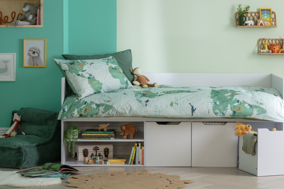 Habitat Jude Storage Cabin Bed - White.