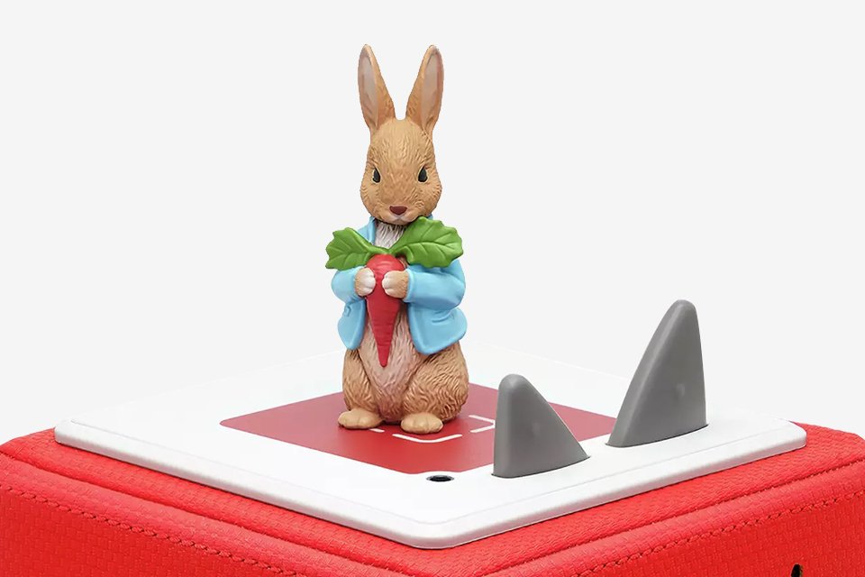 A peter rabbit tonies language toy.