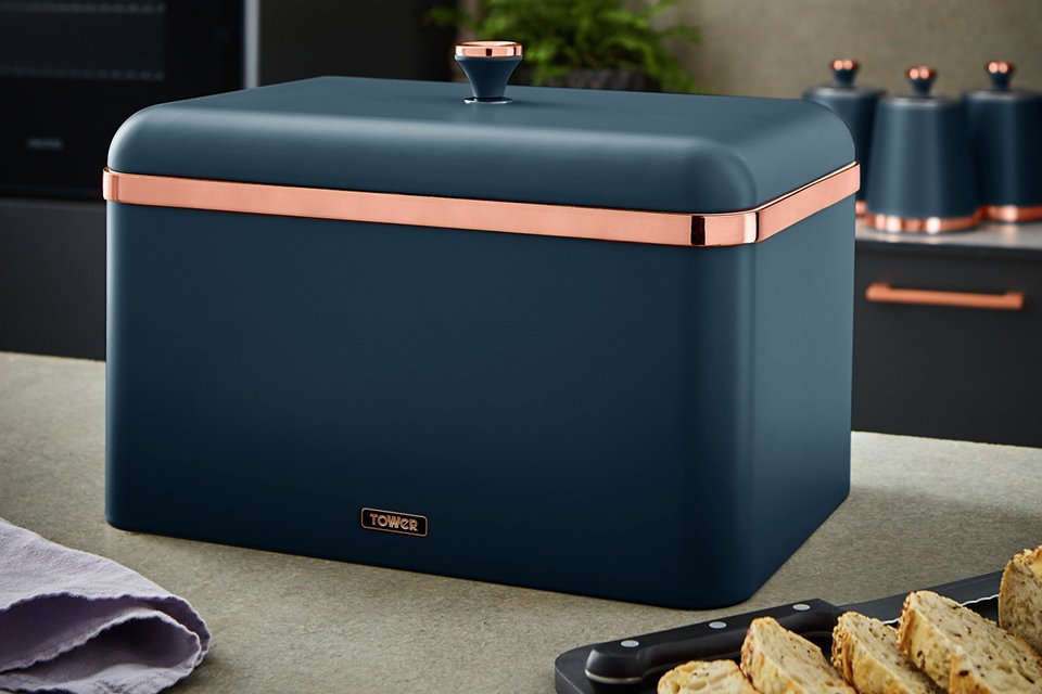 Tower Cavaletto carbon steel bread bin.