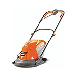 orange lawnmower.