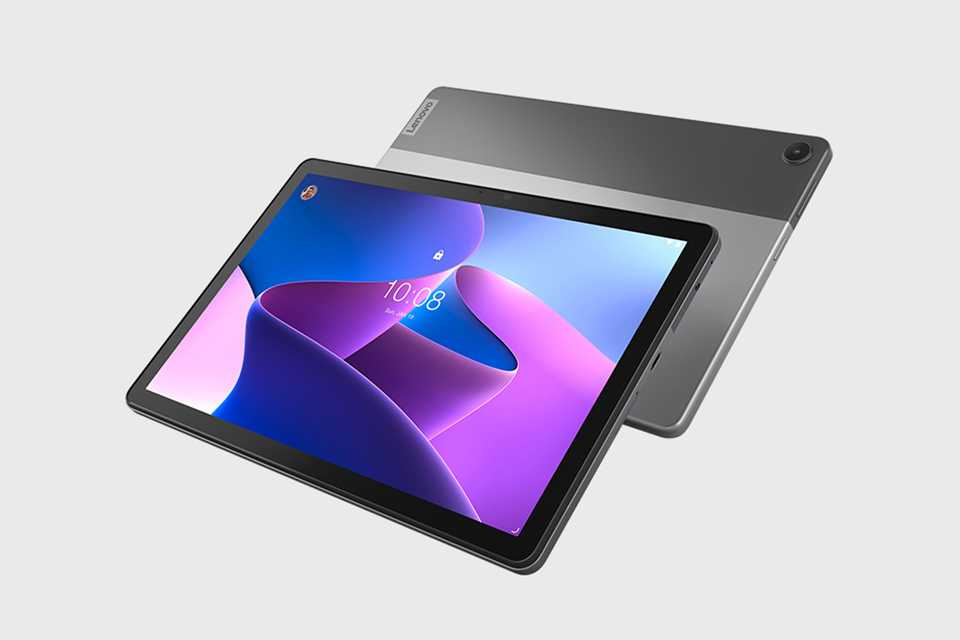 Lenovo M10 3rd Gen 10.1 Inch 64GB Wi-Fi tablet in grey colour.