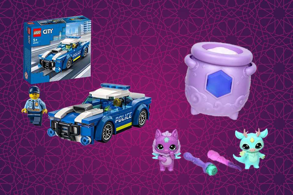 Magic Mixies Mixlings Tap and Reveal Cauldron + LEGO City Police Car Toy for Kids 5+ Years Old 60312.
