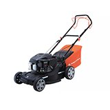 Manual and petrol lawnmowers.