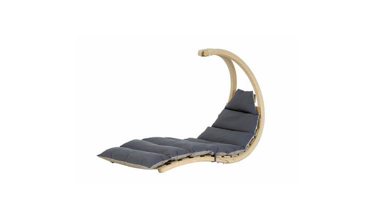 Amazonas Swing Lounger Wooden Hanging Chair –  Anthracite