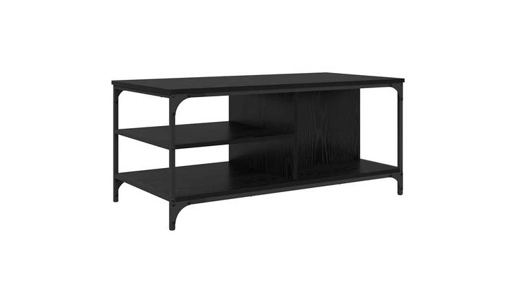 Walplus 2 Shelves Coffee Table - Dark Oak - 100 x 50 x 45 cm