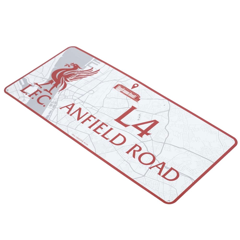 Liverpool FC Route To Anfield Road Crest Plaque - Red & White - Image 2