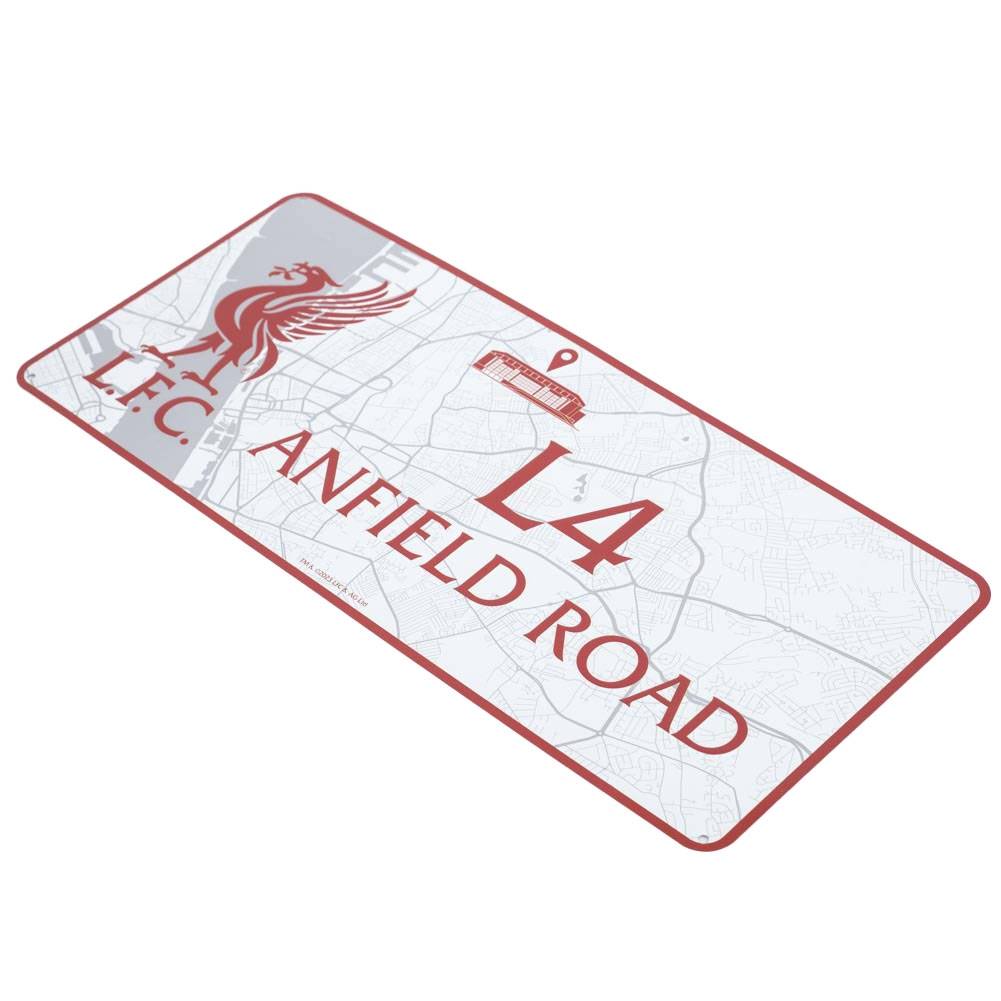 Liverpool FC Route To Anfield Road Crest Plaque - Red & White - Image 2