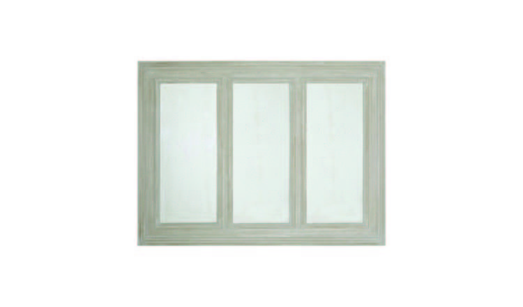 Orsina Gail 3 Panel Wall Mirror With Ash Wood Frame - Natural