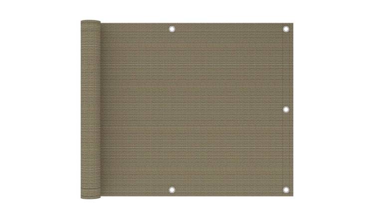 Walplus HDPE Balcony Screen - Taupe - 75 x 300 cm