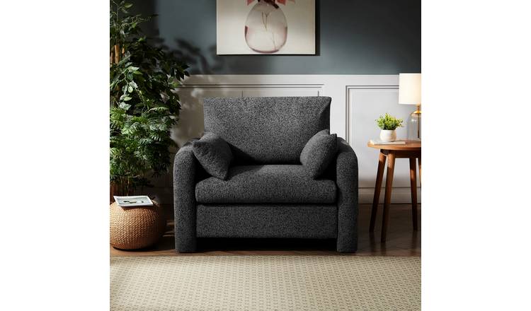 Artemis Home Shorewood Fabric Armchair - Charcoal