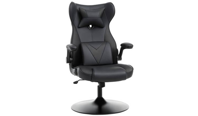 Vinsetto Swivel Base Racing Style Home Office Chair - Black