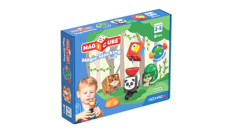 Geomag Magicube Blocks Stacking Set Jungle Animals