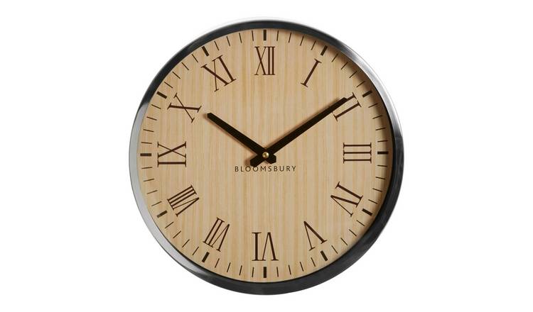 Orsina Vitus 30cm Dia Wall Clock - Silver