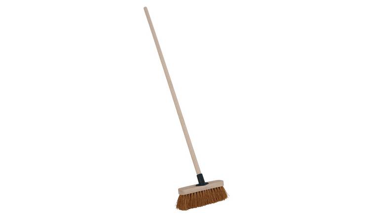 Charles Bentley 9.5" Coco Broom Garden Maintenance - Brown