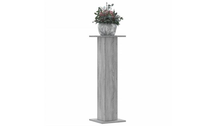 Walplus Pack of 2 Engineered Wood Plant Stand - Grey Sonoma - 30x30x95 cm