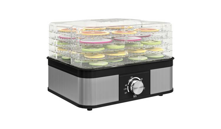HOMCOM 5 Tier Food Dehydrator with Adjustable Temperature - Black