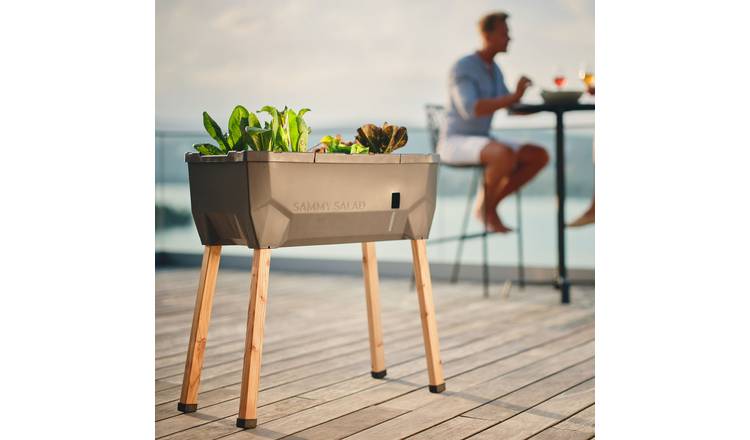 Gusta Garden Sammy Salad Self-Watering Raised Salad Bed - Anthracite