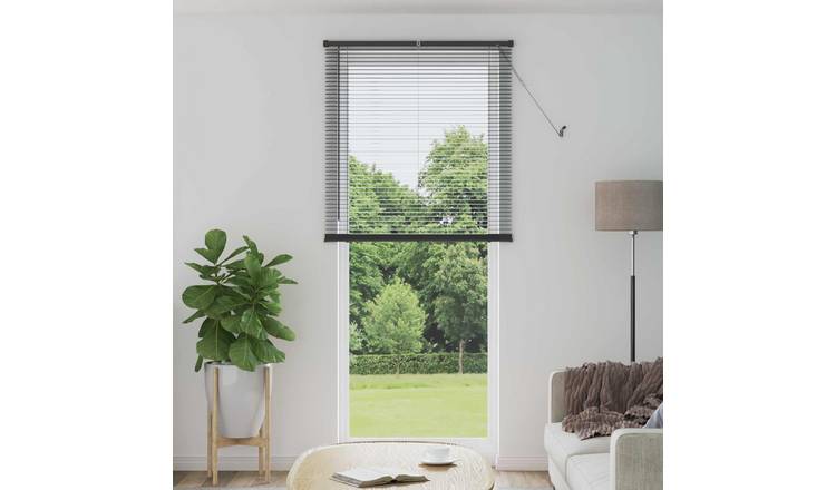 Walplus PVC Window Blind - Silver Grey - 213 x 90 cm