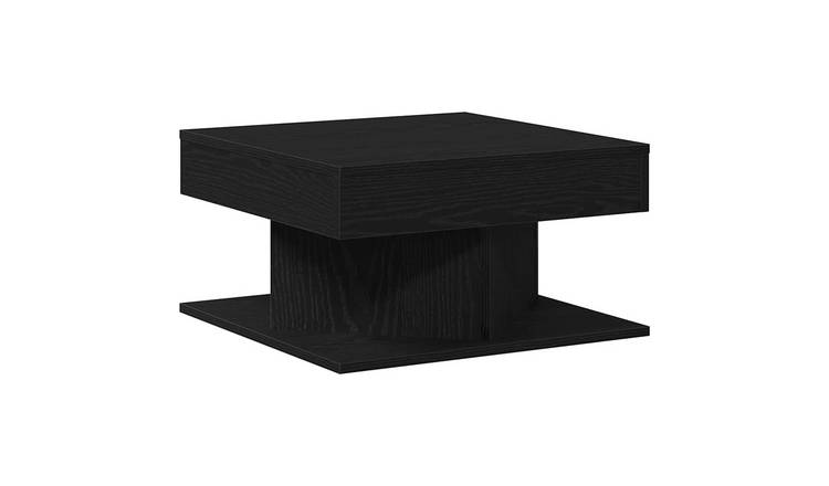 Walplus Engineered Wood Coffee Table - Dark Oak - 57 x 57 x 30 cm