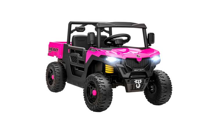 AIYAPLAY 12V 35W 3 to 8 Years Dump Bed Electric Ride On Vehicle – Pink