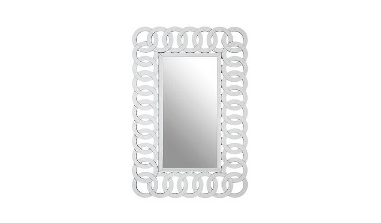 Orsina Gianna Rectangular Wall Mirror - Silver