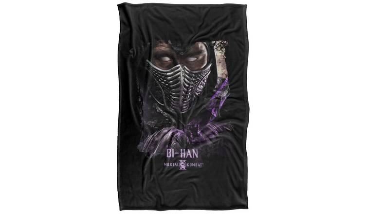 Mortal Kombat 2 Bihan Portrait Soft Touch Black Blanket - 152cm x 127cm