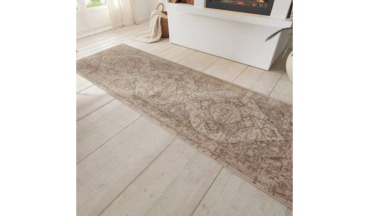 Hanse Home Brown and Cream Terrain Runner Rug - 80 x 200cm