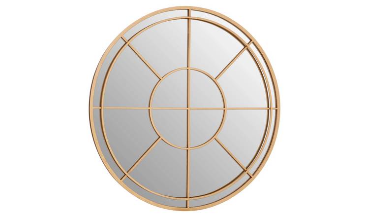Orsina Beauly Finish Round Wall Mirror – Gold