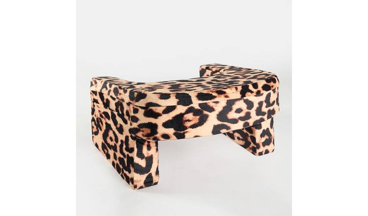 OHS Leopard Printed Lap Desk Pillow - Natural