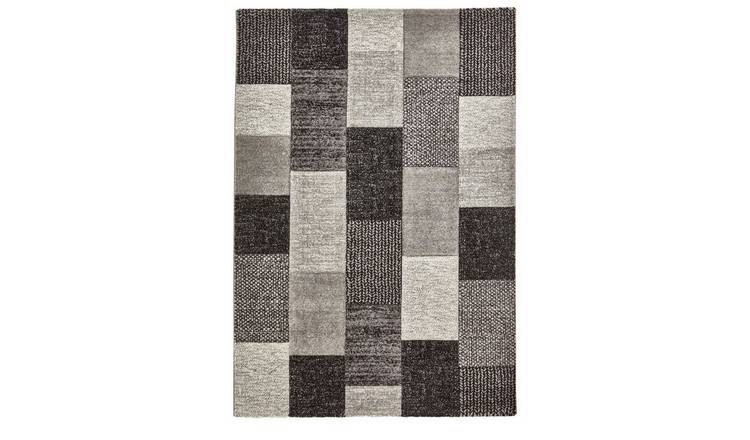 Mega Flooring Black Handmade Geometric Rug - 120 x 170cm