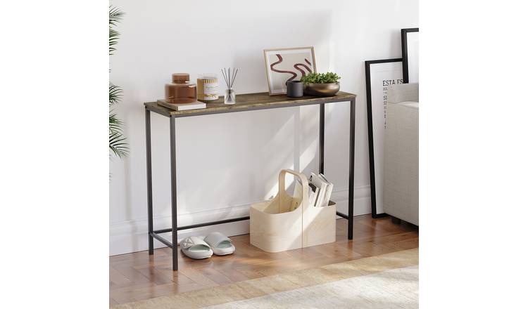 Vida Designs Brooklyn Console Table - Dark Wood