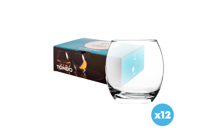 Argon Tableware Tondo Whisky Glasses - 405ml - Pack of 12