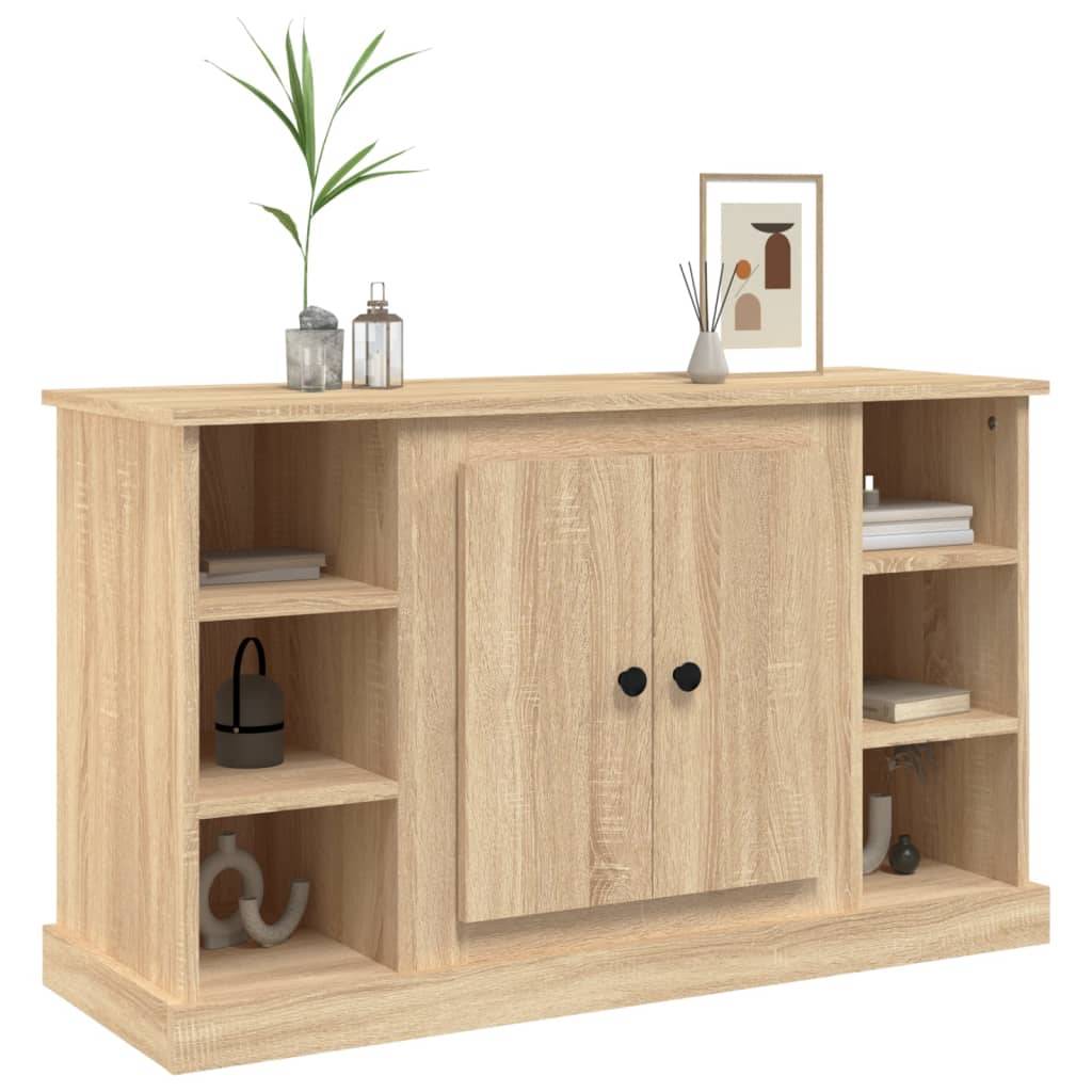 Walplus Engineered Wood Sideboard - Sonoma Oak - 100 x 35.5 x 60 cm - Image 4