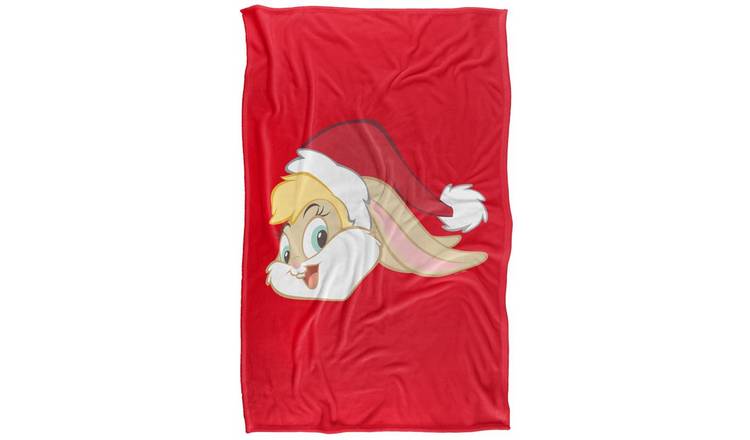 Looney Tunes Lola Bunny Santa Hat Soft Touch Blanket - 152cm x 127cm