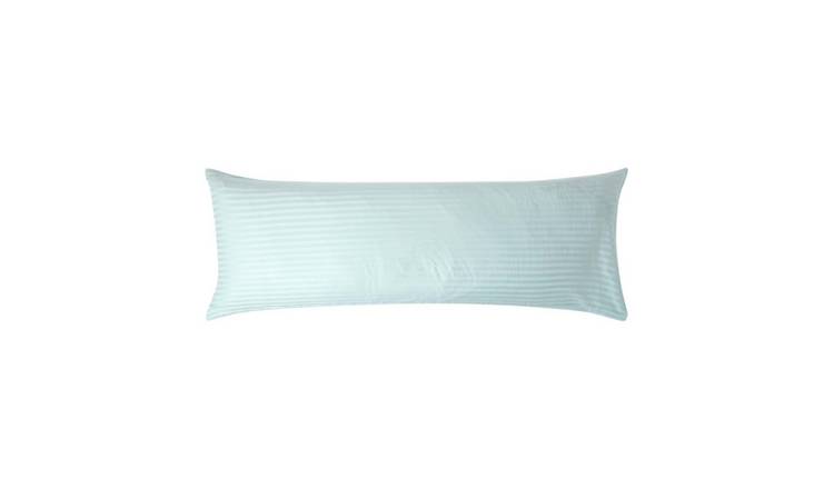 Homescapes Egyptian Cotton Satin Stripe Body Pillowcase - Blue