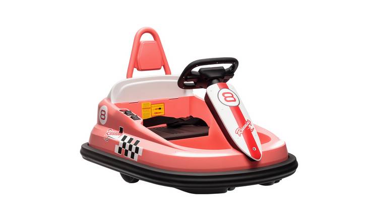 HOMCOM 6V 2 Speed 18 to 48 Months 360 Rotation Electric Ride on Car – Pink