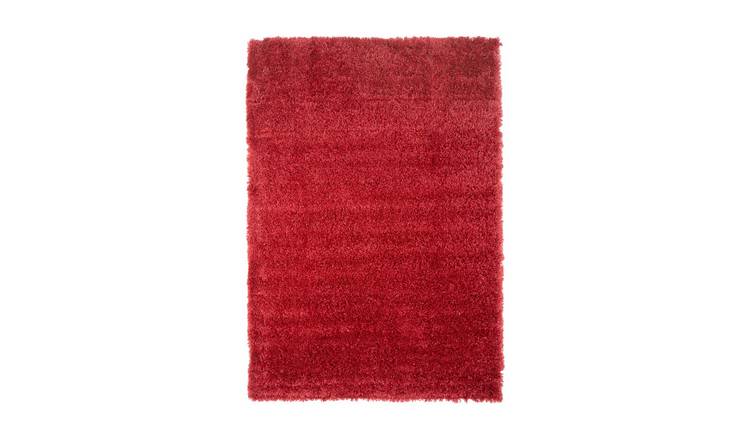 Kukoon Wine Red Super Soft Shaggy Rug - 60 x 110cm
