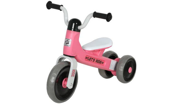 AIYAPLAY 3 Wheels No Pedal Limited Steer Baby Balance Bike - Pink