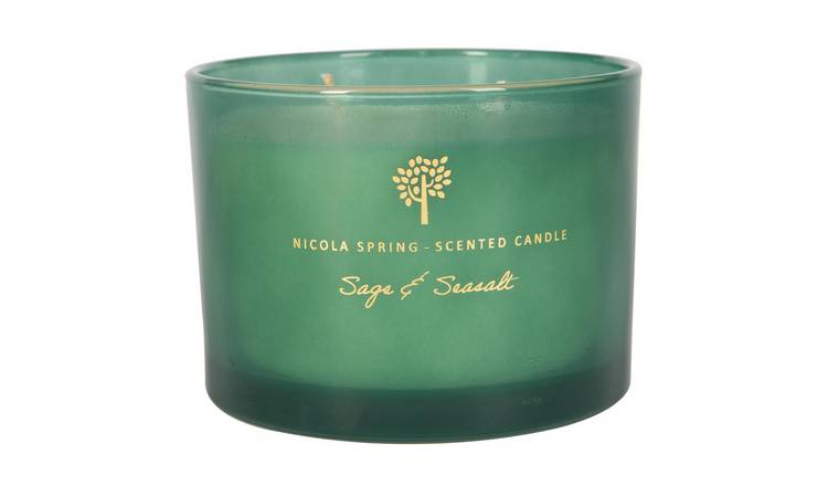 Nicola Spring 350ml Soy Wax Scented Candle - Sage & Seasalt