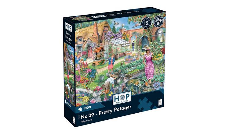 The House of Puzzles No.29 Pretty Potager 1000 Piece Jigsaw Puzzle
